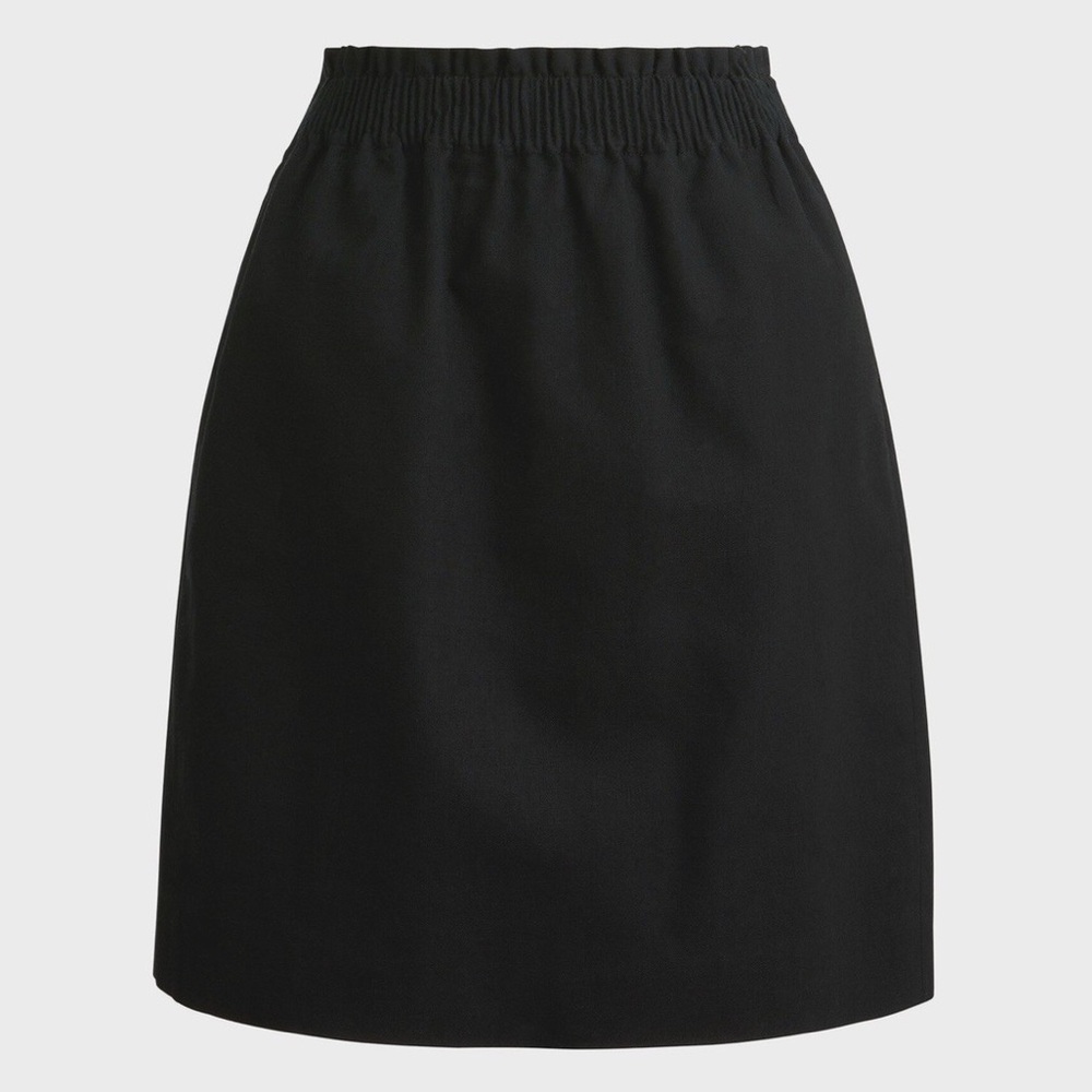 J. Crew Black Linen Skirt